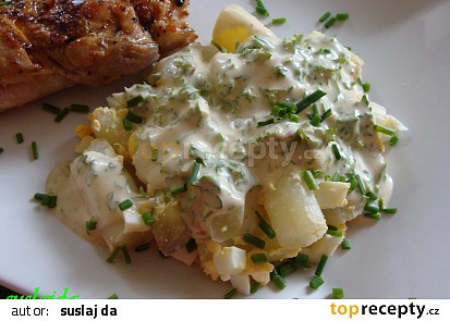 Chřestový salát s vejci