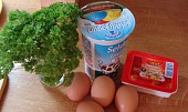 Chřestový salát s vejci, část použitých surovin