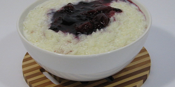 Čokoládová mléčná rýže z hrnce na rýži (Rýže se zavařeninou)