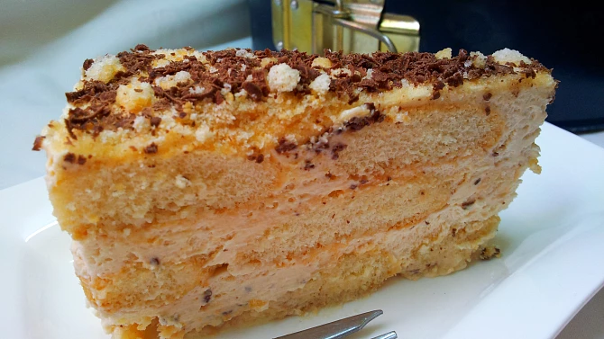 Dulce de leche dortík s javorovým sirupem