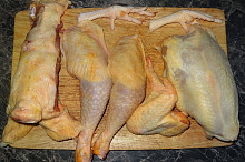 rozložené farmářské kuře z HU