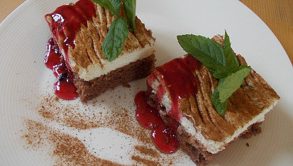 Kakaový krémový řez s mascarpone