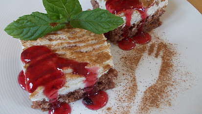 Kakaový krémový řez s mascarpone