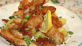 Křupavé kousky rybího filé v tempura těstíčku