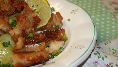 Křupavé kousky rybího filé v tempura těstíčku
