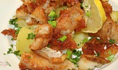 Křupavé kousky rybího filé v tempura těstíčku