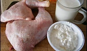 Kuřecí plátek v kefíru s Cottage sýrem, Část použitých surovin