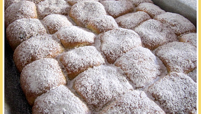 Kynuté buchty, plněné marmeládou