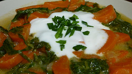 Mrkev s mangoldem a medvědím česnekem