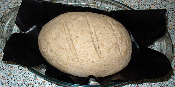 Podmáslový chléb v římském hrnci (Vytažený z pekárny a propracovaný)