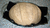 Podmáslový chléb v římském hrnci, Nakynutý,před pečením