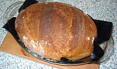 Podmáslový chléb v římském hrnci, Upečený  ve skleněném kastrolu