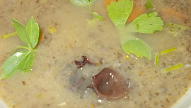 Polévkový, houbovo- celerový  krém