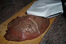 steak pořádně otřeme