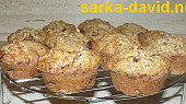 Špaldové čokobanánové muffiny