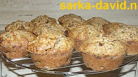 Špaldové čokobanánové muffiny