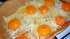 Sýrová zapečená vejce