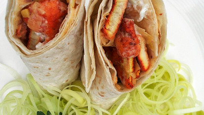 Tandoori tortilla s pečenou paprikou