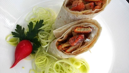 Tandoori tortilla s pečenou paprikou