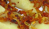 Taštičky z bramborového  těsta s uzeným masem