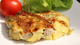 Zapečené bavorské  klobásky