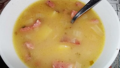 Zapražená kmínka s bramborem a klobásou, Zapražená kmínka s bramborem a klobásou