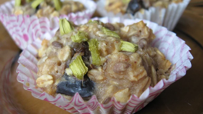 Zdravé celozrnné muffiny