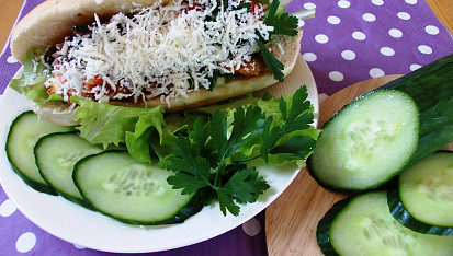 Zeleninový hotdog