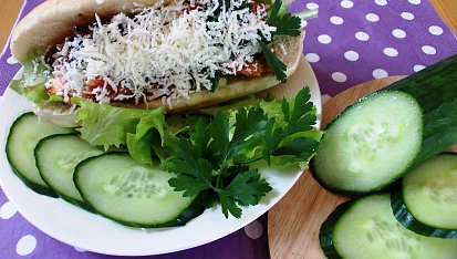 Zeleninový hotdog