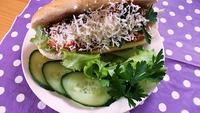 Zeleninový hotdog
