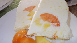 Bábovková meruňkovo  -  ananasová  zmrzlina