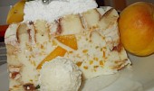 Bombastický  dortík z  roládek,   ovoce a tvarohu