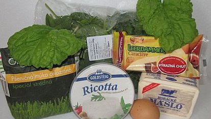 "Celozrnné špenátové koláčky s ricottou"