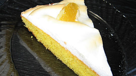 Citronový koláč s pomerančovým přelivem