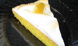 Citronový koláč s pomerančovým přelivem