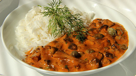 Houbový " Stroganoff"