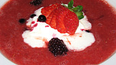 Jahodové gazpacho