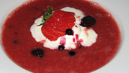 Jahodové gazpacho