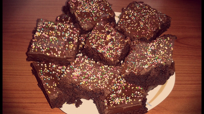 Jednoduché brownies, Hotové brownies :)