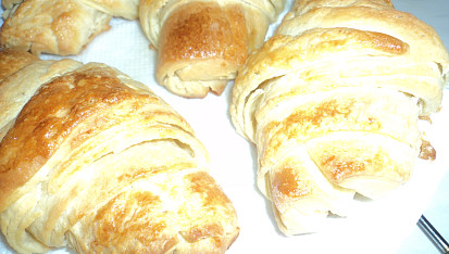 Jednoduché máslové croissanty