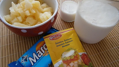 Kefírová nepečená mlska, Použité suroviny