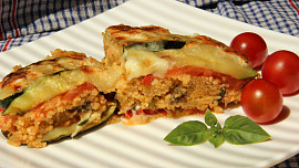 Kuskus zapečený s cuketou