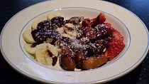 Ovoce v čokoládě ala fondue - vegan