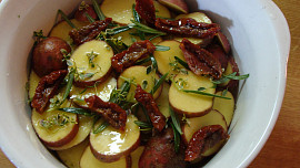 Plněné a zapečené kuřecí rolky