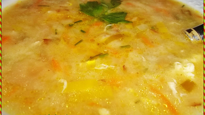 Rohlíková (housková) polévka, detail...