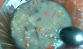 Sváteční kaldoun s dvojími knedlíčky a smetanou (naše polévka)