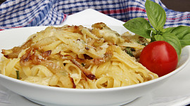 Zapečené tagliatelle s ančovičkami