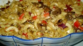 Zapečené těstoviny se sojovou smetanou - vegan
