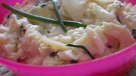 Zdravá  pórkovo-sýrová pomazánka