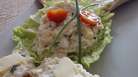 Zdravá  pórkovo-sýrová pomazánka